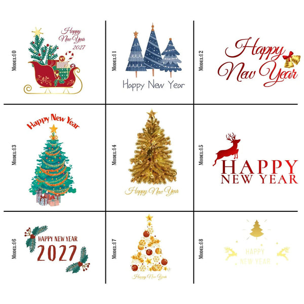 Sac à dos à cordon de Noël 18 motifs Noël et Nouvel An 2027, motifs 10 à 18 – Pamusan.fr