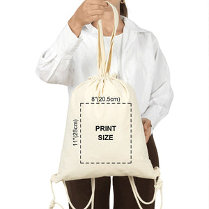 Sac à dos à cordon de Noël zone d'impression 20,5 × 28 cm sur la face avant – Pamusan.fr