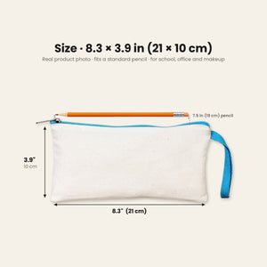 Trousse de Noël – 9 motifs Noël & Nouvel An 2027, trousse en tissu zippée en 6 couleurs 21 × 10 cm – coton gabardine - Pamusan.fr