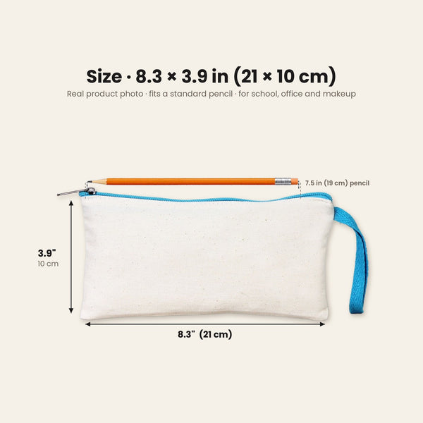 Trousse de Noël – 9 motifs Noël & Nouvel An 2027, trousse en tissu zippée en 6 couleurs 21 × 10 cm – coton gabardine - Pamusan.fr