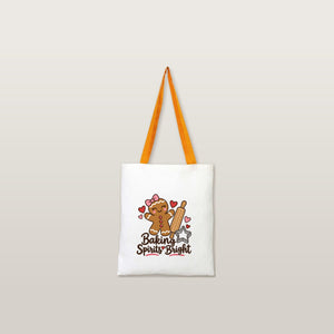 Grand sac cadeau de Noël en coton – tote bag naturel 35 × 40 cm, anses rouges, vertes ou moutarde, 9 motifs Noël & Nouvel An 2027 - Pamusan.fr