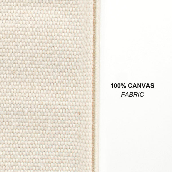 Gros plan sur la toile de coton gabardine 450 g/m² du tote bag