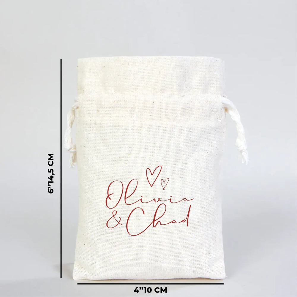 Custom Printed Cotton Drawstring Pouch – Natural Color, 4" × 6" (10 × 14.5 cm), 4 oz - Pamusan.com