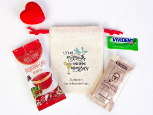 Bachelorette Party Bags 4"W x 5"H (10 cm x 13 cm) Hangover Survival Kit Pouches - Custom Hangover Recovery Bags - Pamusan.com