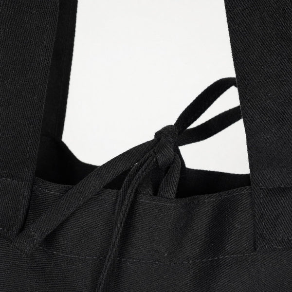 Black Canvas Shopping Tote Bag – 14 × 12 × 4 (35 × 30 × 10 cm) – Thick 10 oz Cotton - Pamusan.com