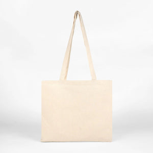 Blank Wide Tote Bag 14"x12" – Landscape Natural Cotton, 6 oz Gabardine Fabric - Pamusan.com