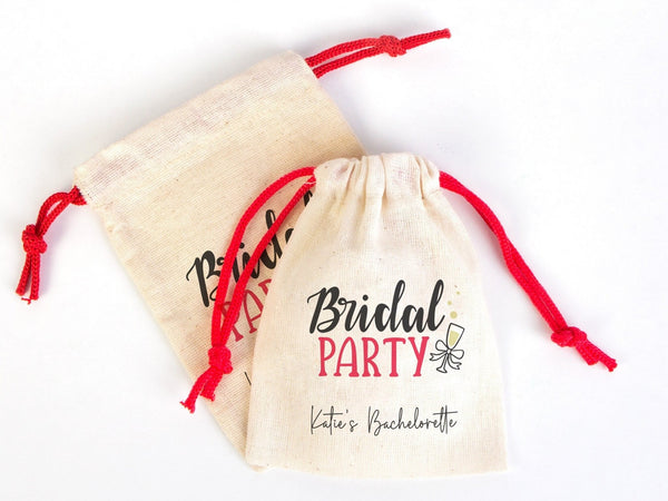 Bridal Party Bags, 4"W x 5"H (10 cm x 13 cm) Hangover Survival Kit Bags | Pamusan