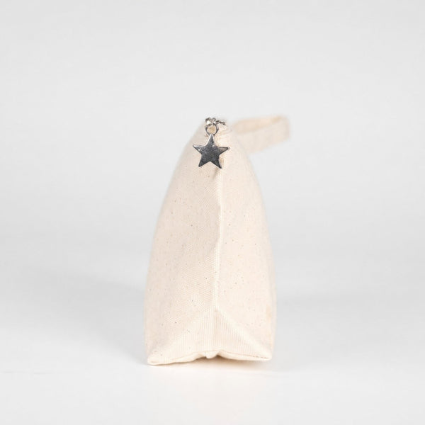 Canvas Zipper Pouch 10 x 6 x 2 in (25 x 15 x 5 cm) – Natural Cotton Makeup Bag - Pamusan.com
