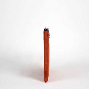 Terracotta Cotton Zippered Clutch Pouch – 12" × 8" (30 × 21 cm) – 10 oz Fabric - Pamusan.com