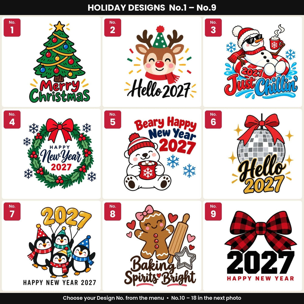 Pochon de Noël en tissu – sac cadeau à cordon 30 × 40 cm rouge, noir ou naturel, 18 motifs Noël & Nouvel An 2027 – coton - Pamusan.fr
