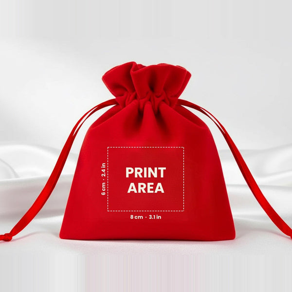 Cadeau invité Noël – pochette en velours 10 × 13 cm à cordon satiné froncé, rouge, vert ou noir, 9 motifs Noël & Nouvel An 2027 - Pamusan.fr