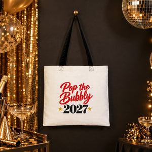 Sac en coton de Noël à anses colorées – tote bag 40 × 35 cm, anses noires, rouges ou orange, 9 motifs Noël & Nouvel An 2027 - Pamusan.fr