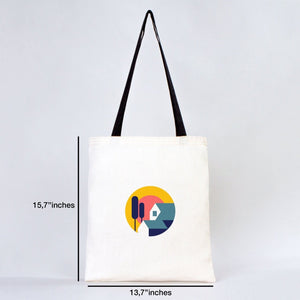 Tote bag en coton personnalisé 35x40 cm avec anses noires – Sac promotionnel et logo sur mesure – Pamusan.com