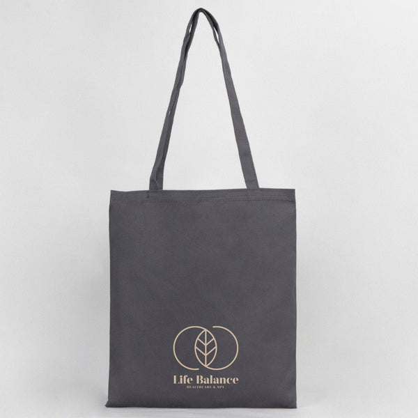 Custom Gray Cotton Tote Bag 14"x16" – Eco - Friendly Personalized Logo, Gift & Promotional Bag - Pamusan.com