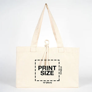 Custom Large Canvas Tote Bags – 18"W x 14"H x 4"L Personalized Cotton Bags With Logo - Pamusan.com