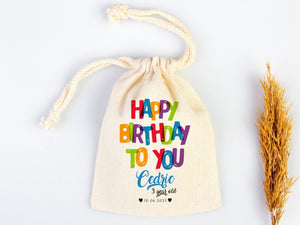 Birthday Goodie Bags – Custom Logo Printed Personalized Party Favor Bags for Kids’ Birthdays & Happy — print detail | Pamusan