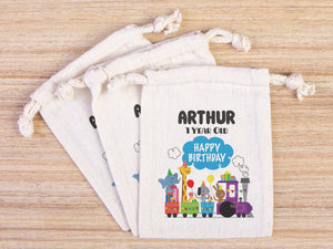 Personalized Happy Birthday Party Goodie Bags - Custom Name, Kids Gift Bags - Pamusan.com