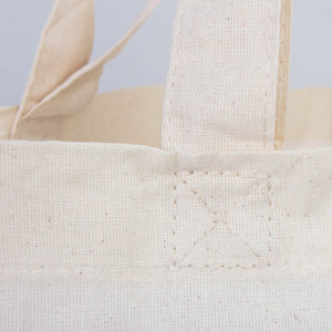 Custom Printed Cotton Grocery Tote Bag – 19"W x 16"H x 4"D Reusable Double Handle Shopping Bag - Pamusan.com