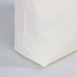 Custom Printed Cotton Grocery Tote Bag – 19"W x 16"H x 4"D Reusable Double Handle Shopping Bag - Pamusan.com