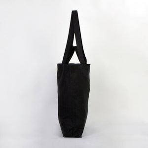 Custom Printed Foldable Cotton Shopping Bag with Black Clutch – 19" × 16" × 4" (48 × 41 × 10 cm) - 4 oz - Pamusan.com