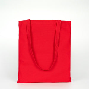 Custom Red Canvas Tote Bag - 300 gsm Premium Cotton (14" x 16") - Pamusan.com