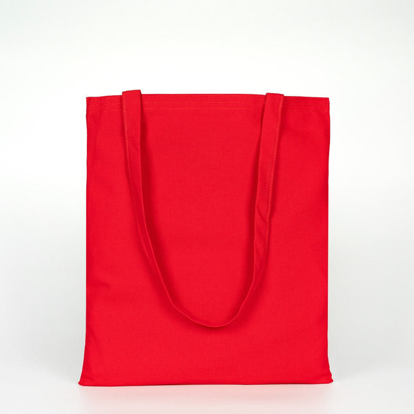 Custom Red Canvas Tote Bag - 300 gsm Premium Cotton (14" x 16") - Pamusan.com