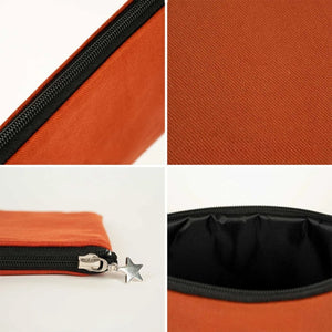 Custom Zippered Clutch Bag – Terracotta – 10" × 7" (25 × 18 cm) - 10 oz - Pamusan.com