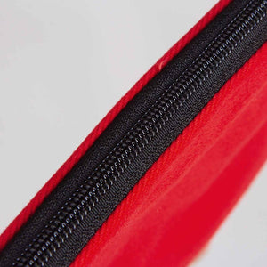 Custom Zippered Clutch Bag – Red – 10" × 7" (25 × 18 cm) - 10 oz - Pamusan.com