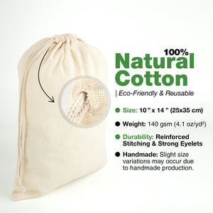 Fabric Pouch 10" W x 14" H (25 cm x 35 cm) - (Customize) - Pamusan.com
