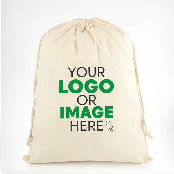 Fabric Pouch 12" W x 16" H (30 cm x 40 cm) - (Customize) - Pamusan.com