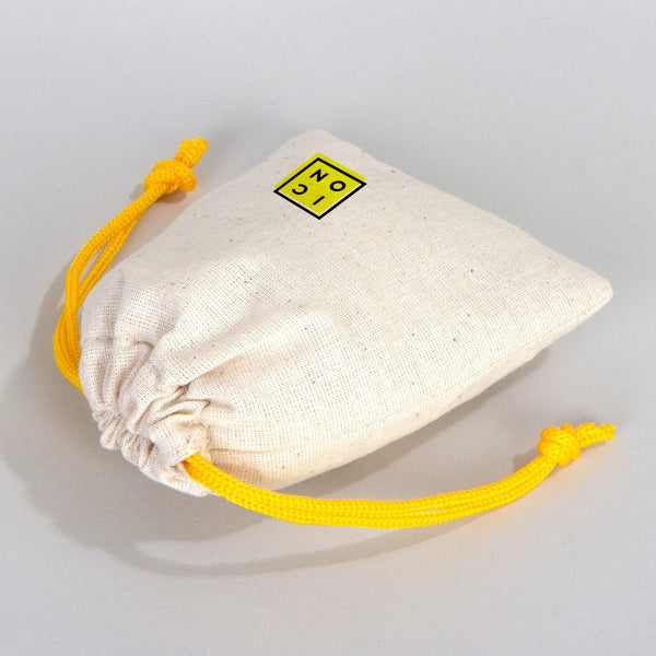 Fabric Pouch 4" W x 5" H (10 cm x 13 cm) - Yellow Handle (Customize) - Pamusan.com