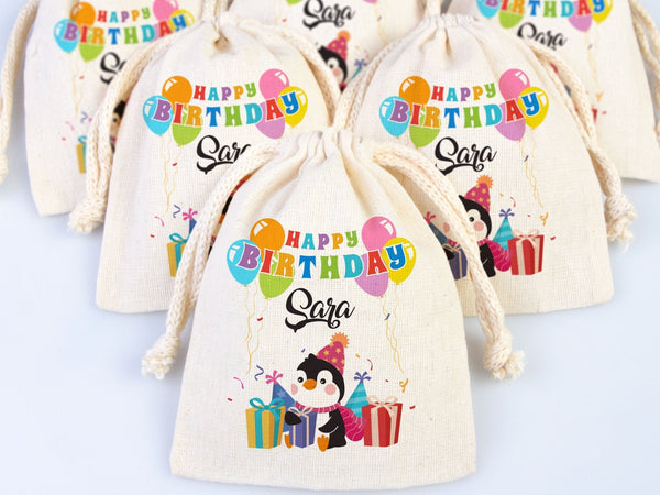 Happy Birthday Gift Bags – Custom Personalized Goodie Bags for Kids’ First Birthday Party — custom print | Pamusan