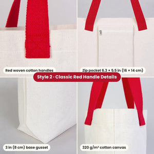 Sacs en toile du Réveillon – tote bags en 3 modèles, 9 motifs Happy New Year 2027 : Large City 45 × 35 × 10 cm, anses rouges 45 × 35 × 8 cm ou bordure rouge 40 × 35 × 12 cm - Pamusan.fr