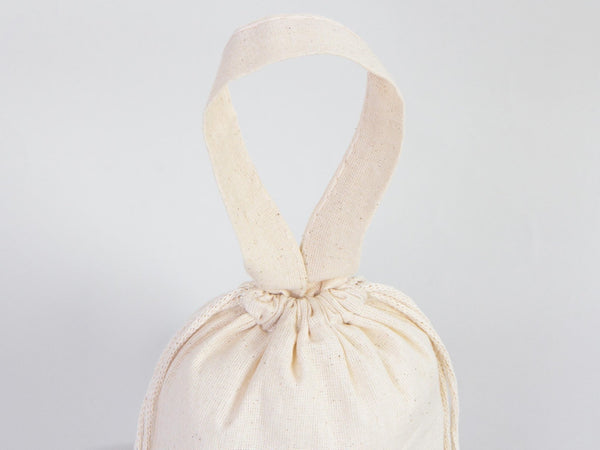 Hello Winter Gift Bags - Custom Family or Company Bags, Add Logo & Text, Personalized Cotton Bags — logo detail | Pamusan