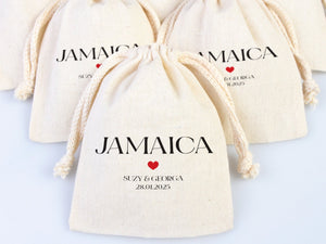 Italy Hangover Kit Bags – Custom Cotton Recovery Pouches for Bachelorette & Travel Parties — custom print | Pamusan