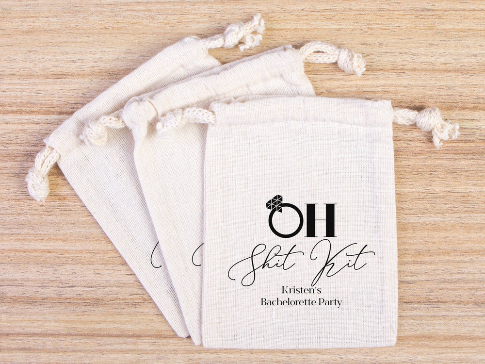 Oh Shit Kit Hangover Bags | Custom Survival Pouches for Bachelorette & Wedding | Pamusan