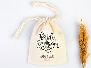 Personalized Bride & Groom Bags – Custom Wedding Party Tote | Pamusan