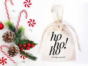 Personalized Christmas Gift Bags – 27 Designs Custom Cotton Muslin Bags for Holiday Party Favors & Family Gifts | Pamusan
