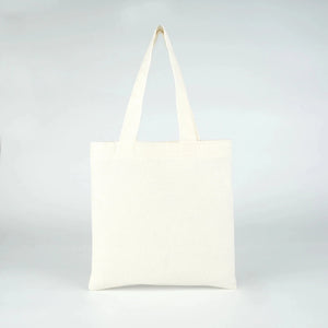 Sac tote bag en coton naturel vierge, vue de face - Pamusan