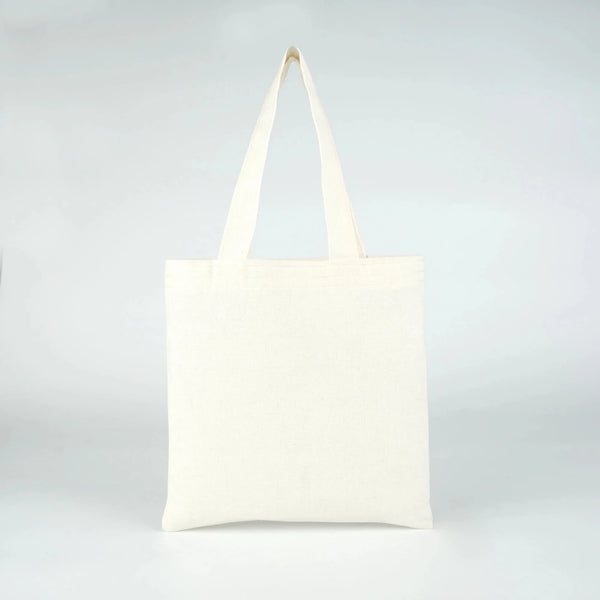 Sac tote bag en coton naturel vierge, vue de face - Pamusan
