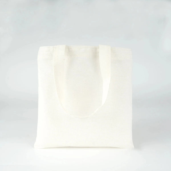 Sac fourre-tout en toile de coton vierge blanc cassé - Pamusan