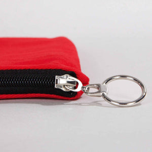 Personalized Red Cotton Clutch Pouch – 12" × 8" (30 × 21 cm) – 10 oz Fabric - Pamusan.com