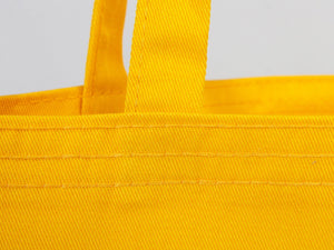 Personalized Yellow Gabardine Tote Bag – 14"x16" Custom Logo Print - Pamusan.com