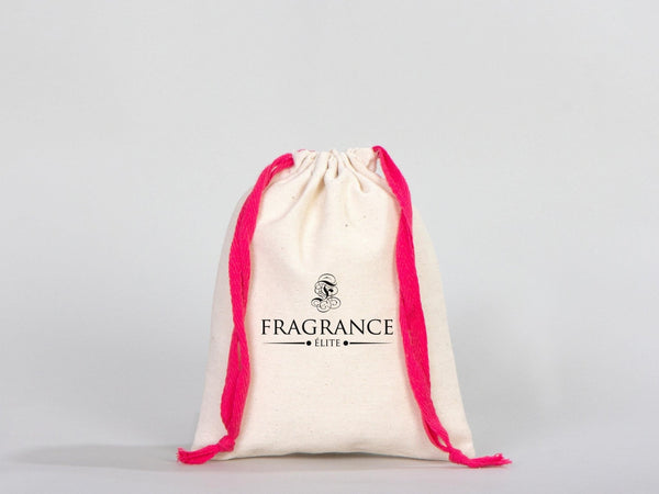 Pink Drawstring Cotton Pouch 6x8" | Custom Organic Bag — custom print | Pamusan