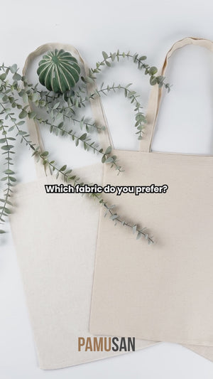 Sac cabas bandoulière en coton personnalisé – 35 × 30 cm – Naturel