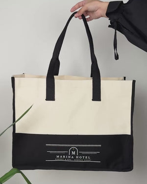 Elite canvas tote bag – product video