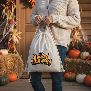 Sacs à cordon pour Halloween – 12 motifs effrayants pour la chasse aux bonbons, sachets cadeaux en gros