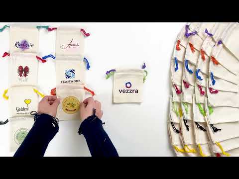 Sacs de Noël personnalisables - Ajoutez logo et texte - Cordon de serrage coloré