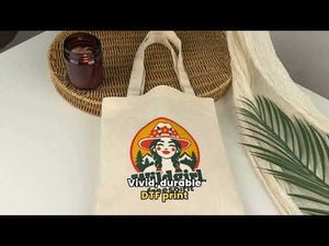 Sac tote bag personnalisé en coton – 23 × 23 cm Léger et réutilisable Impression personnalisée