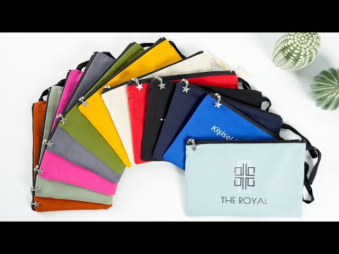 Pochette de mariage personnalisée – Pochette en coton personnalisée, cadeau pour les demoiselles d'honneur